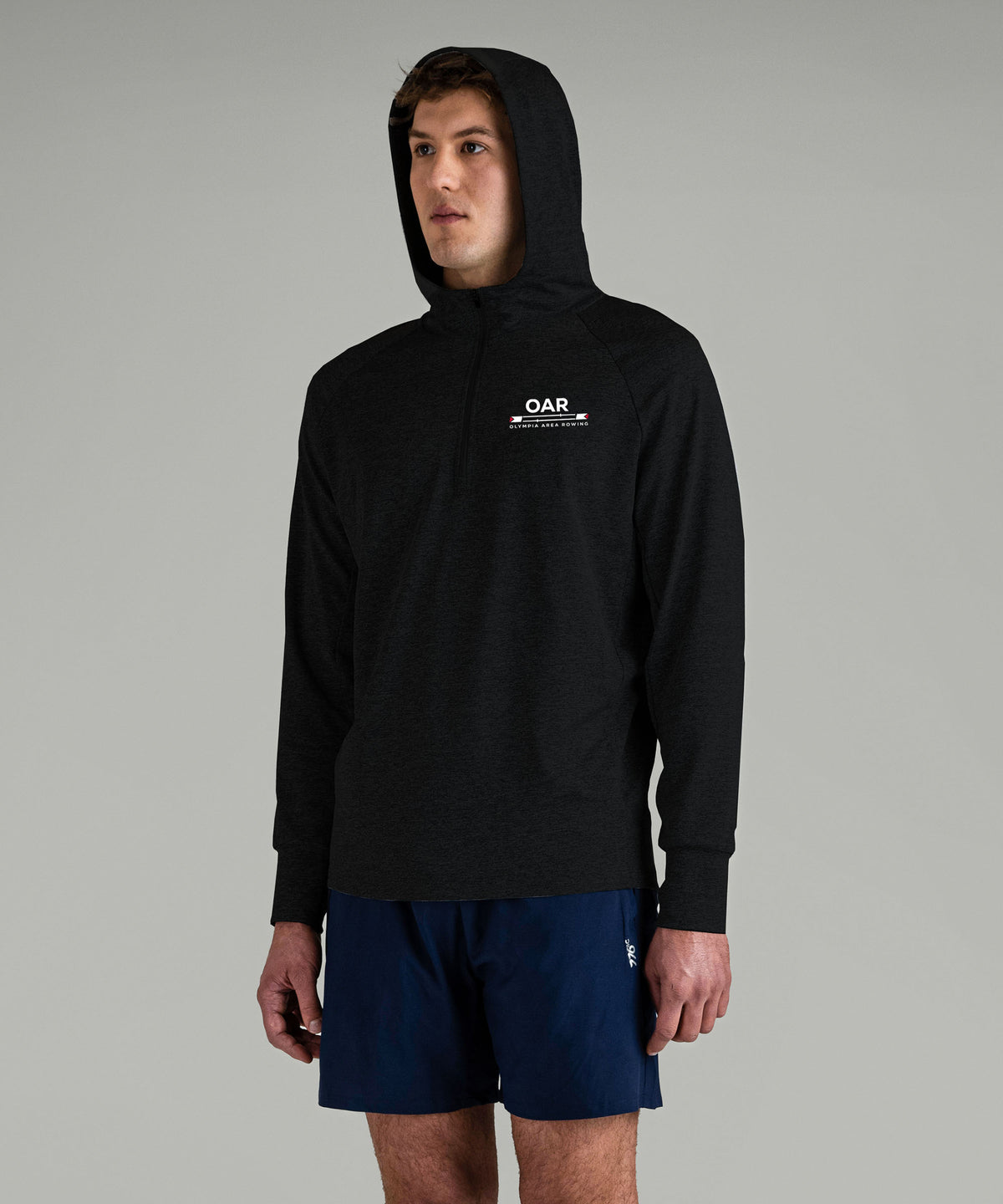 Men's Olympia Area Rowing Training Hoodie - Black