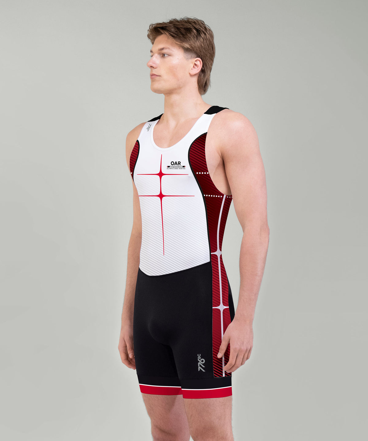 Men's Olympia Area Rowing Motion Pro Unisuit - White/Red