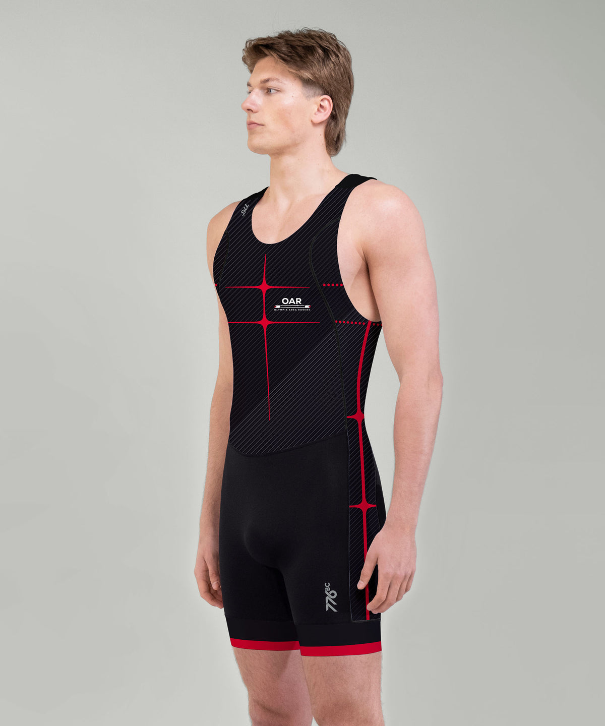 Men's Olympia Area Rowing Motion Pro Unisuit - Black/Red