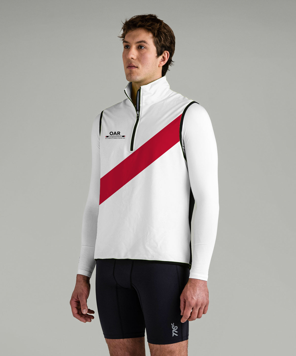Men's Olympia Area Rowing Stratus Vest - White/Black