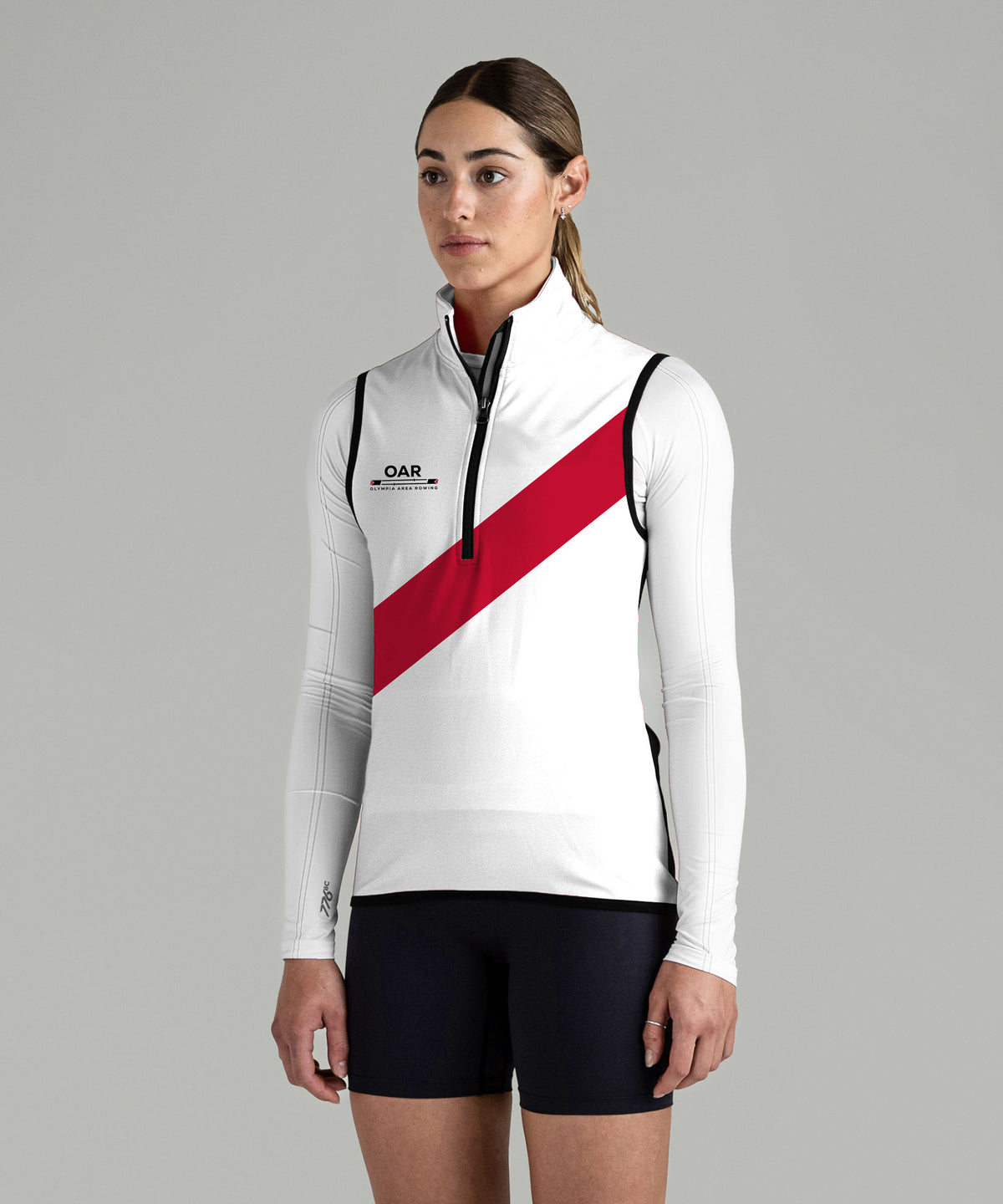 Women's Olympia Area Rowing Stratus Vest - White/Black
