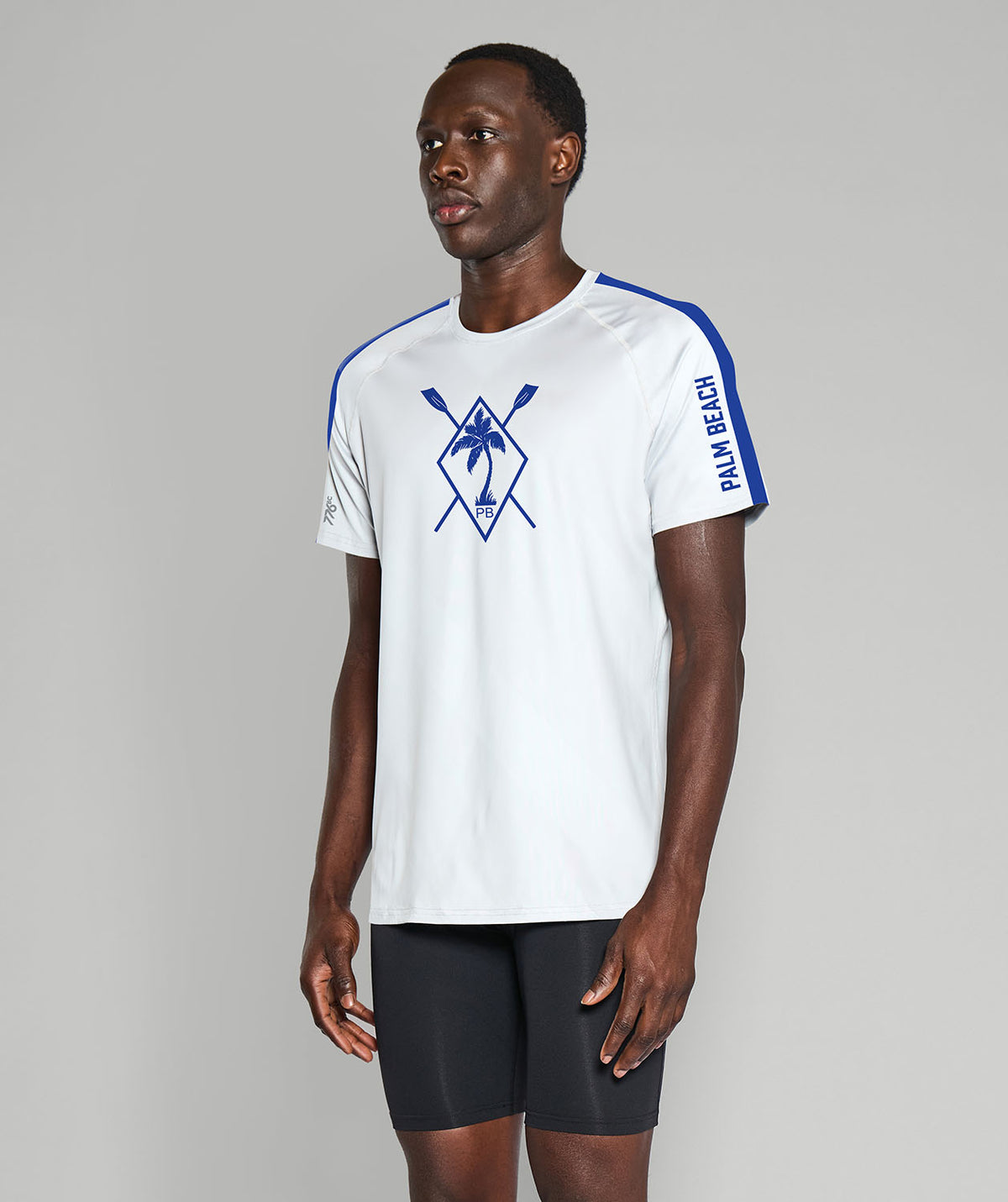 Men's Palm Beach Training T-Shirt SS - White/Royal
