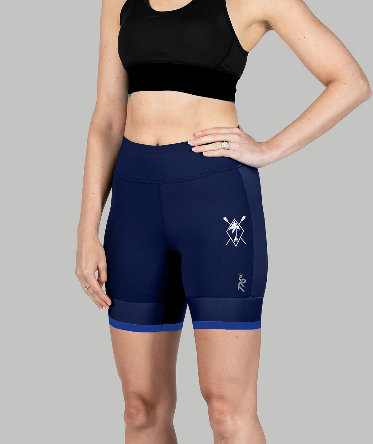 Women's Palm Beach Pro Active Short - Navy/White