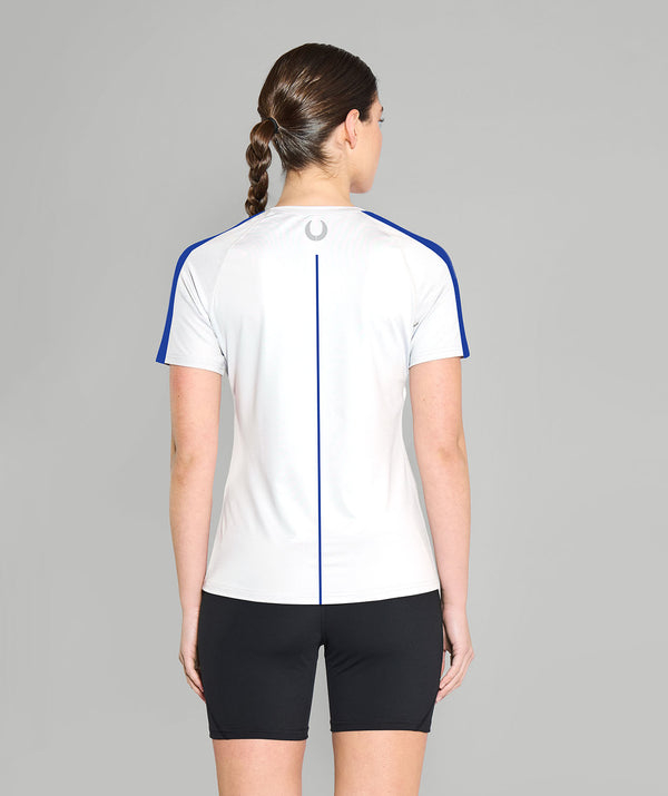 Women's Palm Beach Training T-Shirt SS - White/Royal