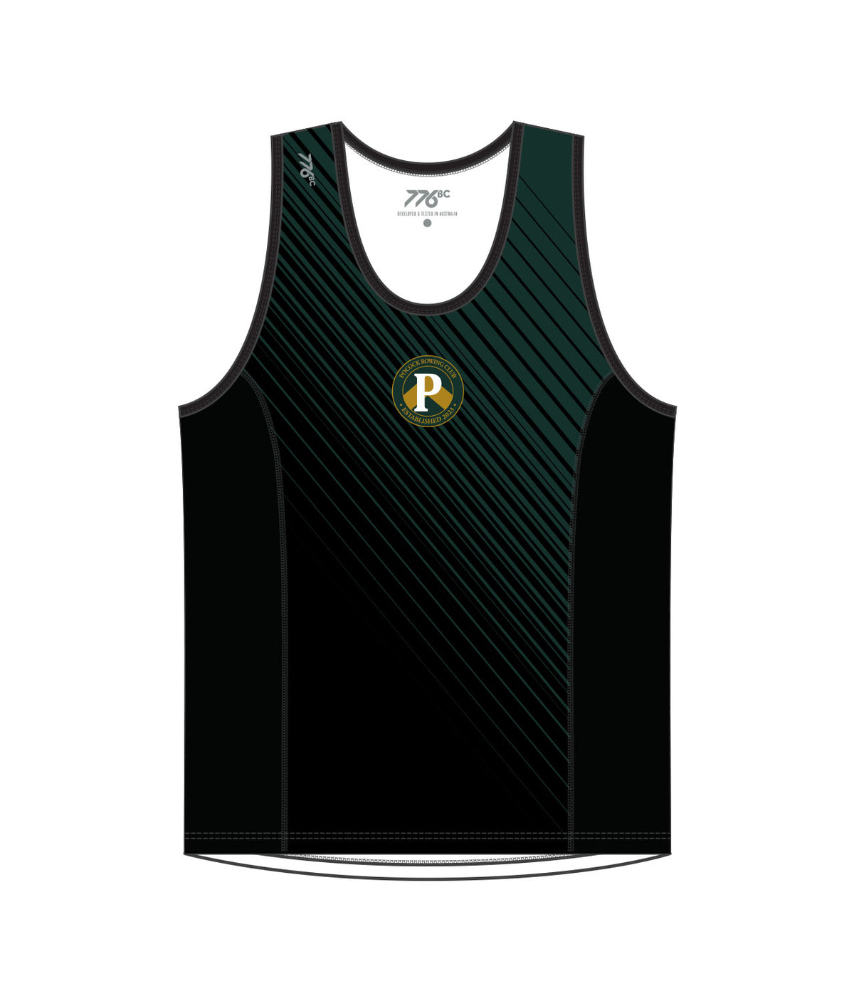 Men's Pocock Rowing Club Performance Tank - Black