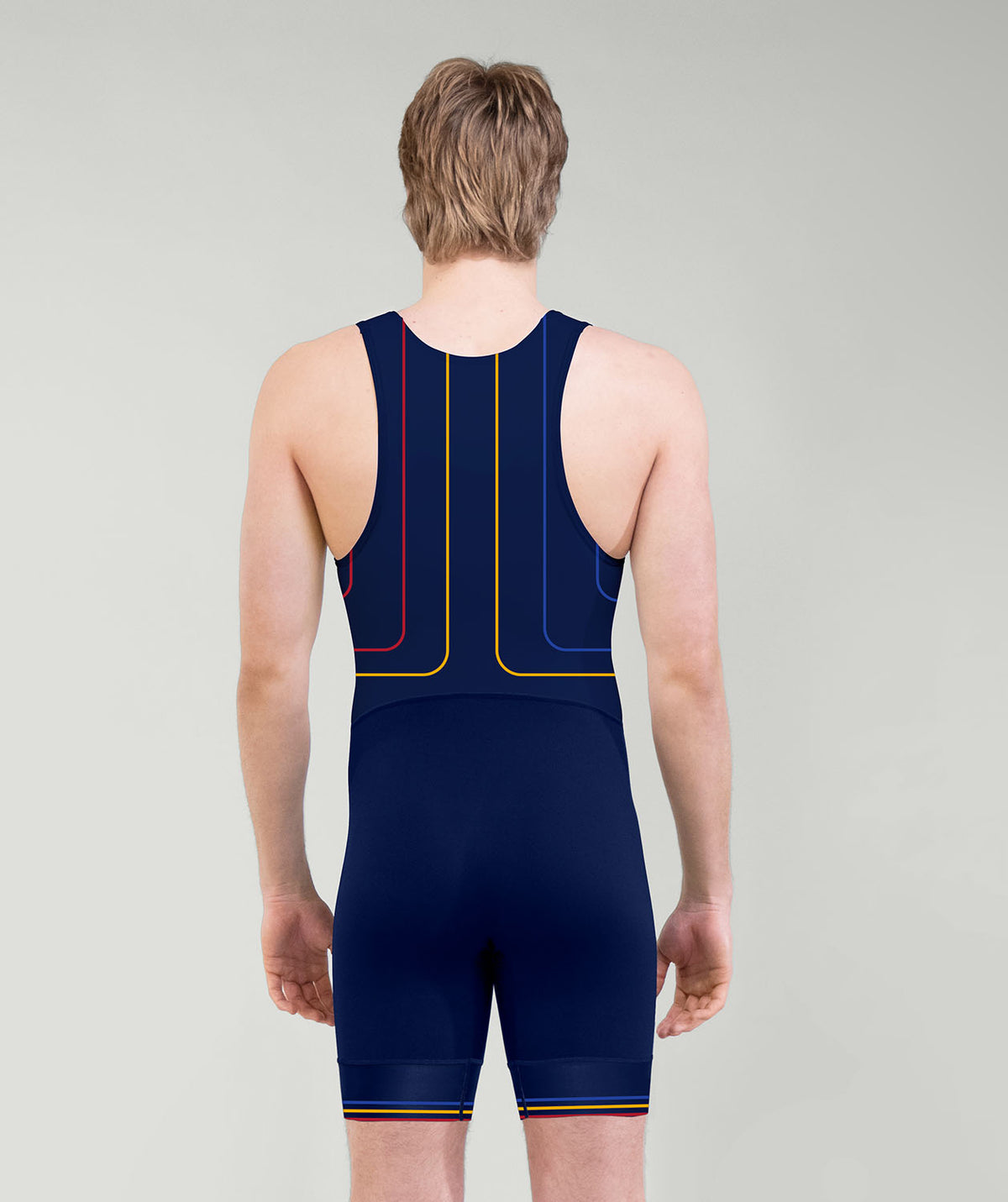 Men's Queens Rowing Streamline Unisuit Leg Band - Navy