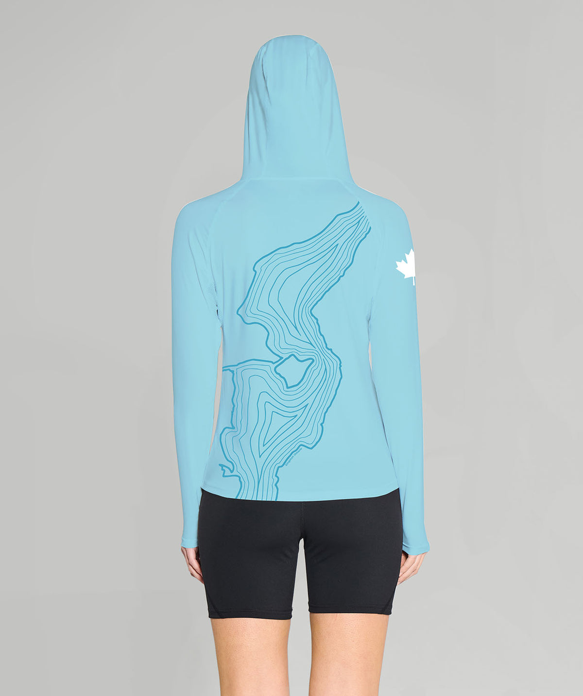 Women's Queens Rowing Sun Hoodie LS - Blue