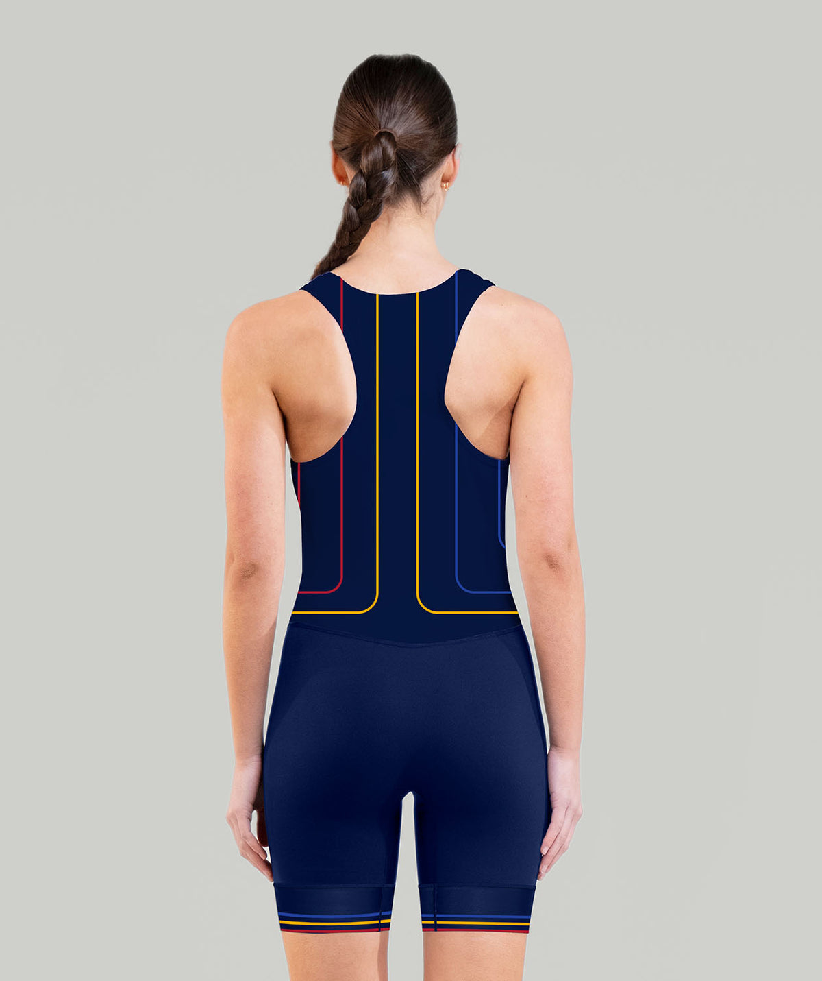 Women's Queens Rowing Streamline Unisuit Leg Band - Navy