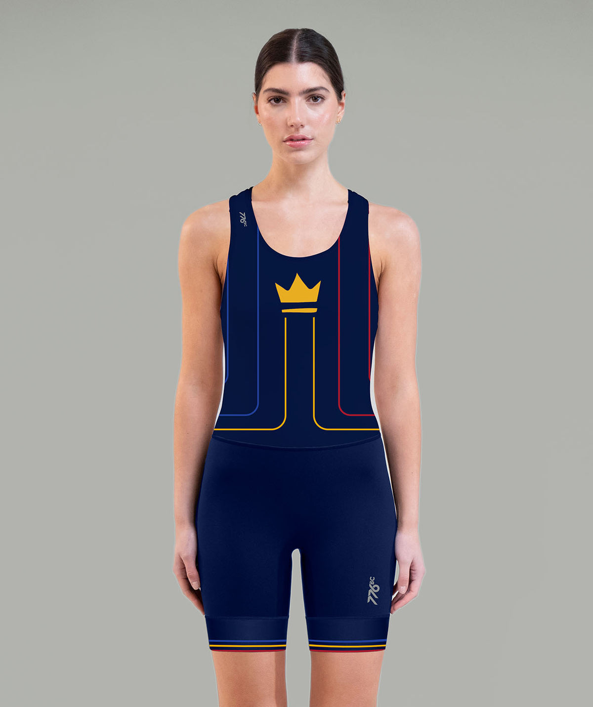 Women's Queens Rowing Streamline Unisuit Leg Band - Navy