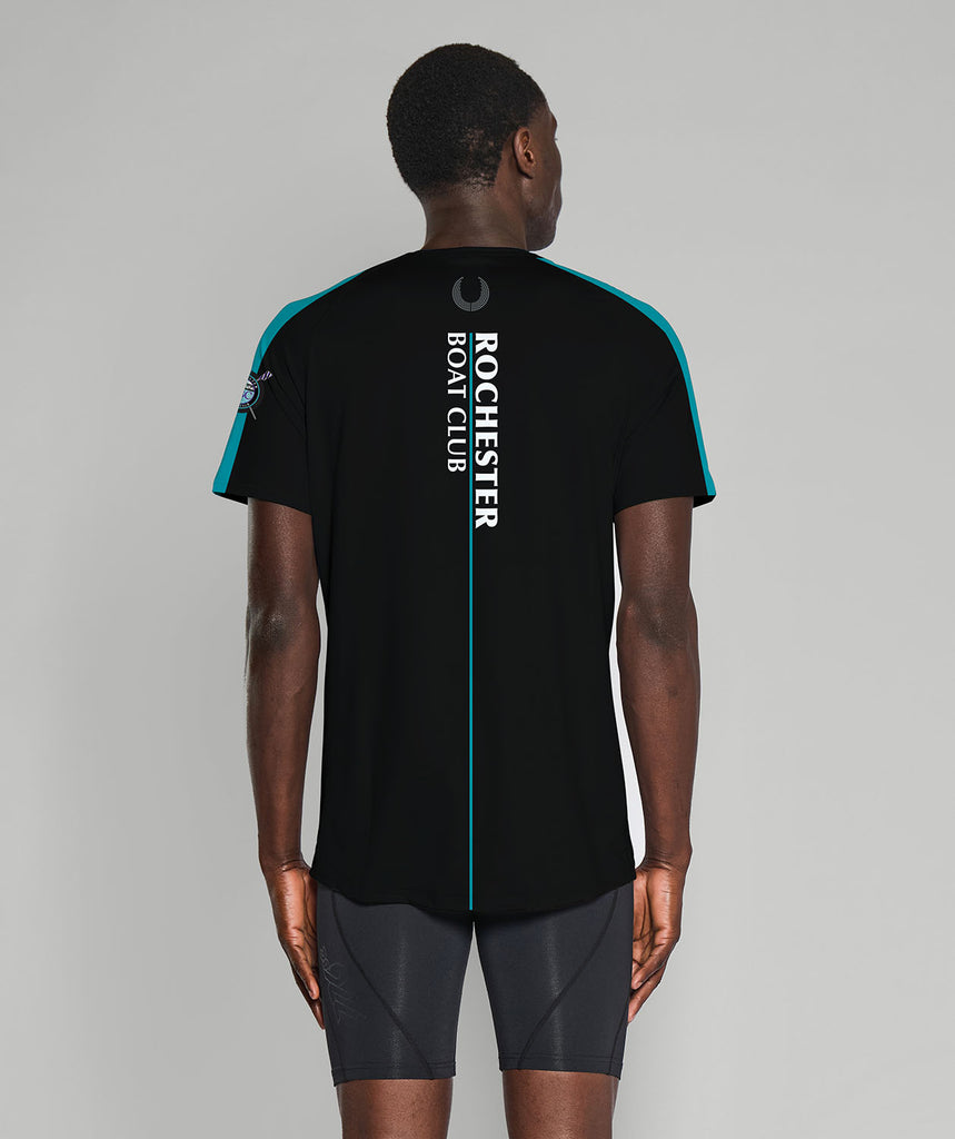 Men's Rochester Boat Club  Training T-Shirt SS - Black/Purple/Teal