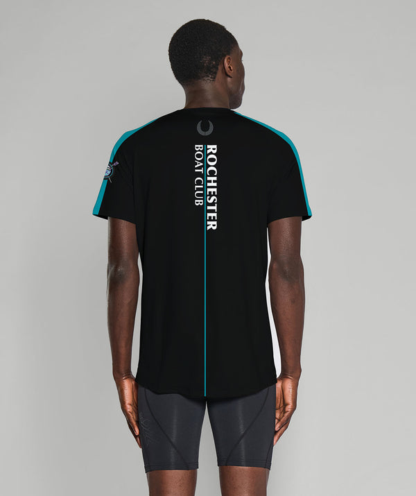 Men's Rochester Boat Club  Training T-Shirt SS - Black/Purple/Teal