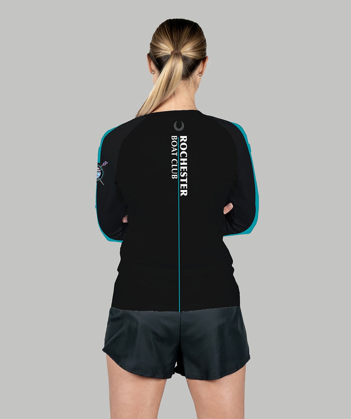 Women's Rochester Boat Club  Training LS - Black/Purple/Teal