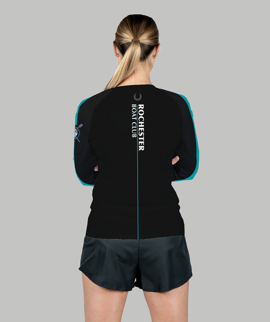 Women's Rochester Boat Club  Training LS - Black/Purple/Teal