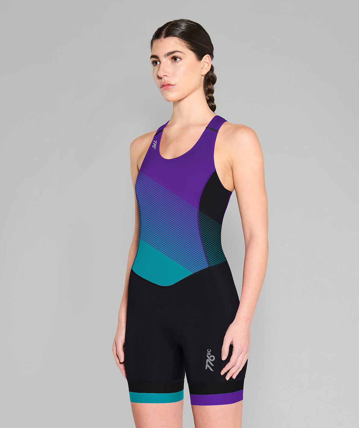 Women's Rochester Boat Club Pro Unisuit - Purple/Teal