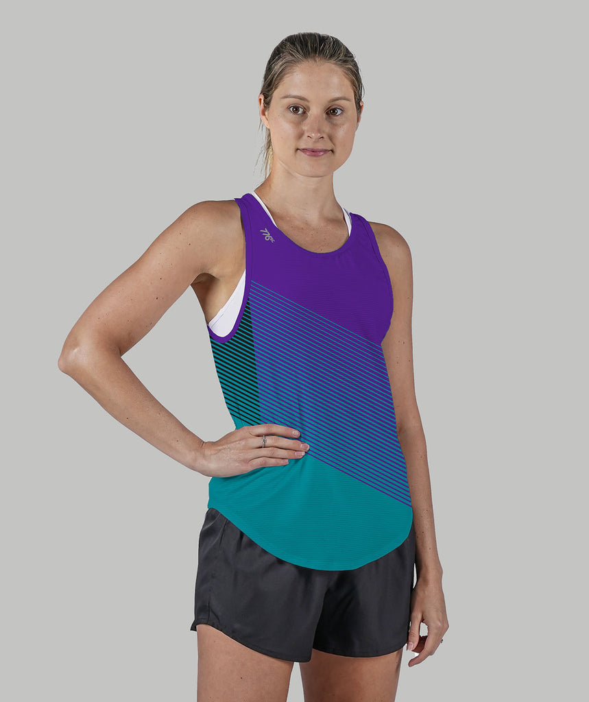Women's Rochester Boat Club Training Tank - Purple/Teal