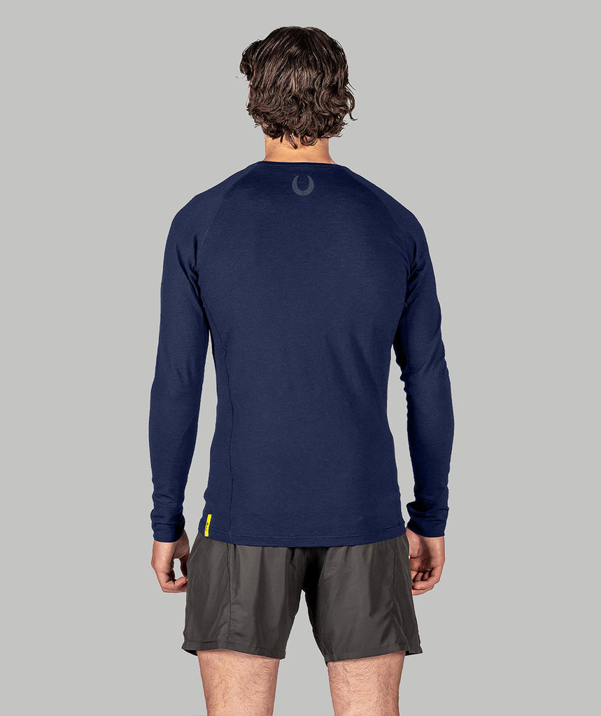 Men's Rockland Rowing Pro-Merino Crew LS - Navy