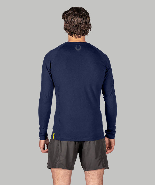 Men's Rockland Rowing Pro-Merino Crew LS - Navy