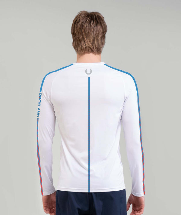 Men's Rockland Rowing Base Layer LS - White/Sky