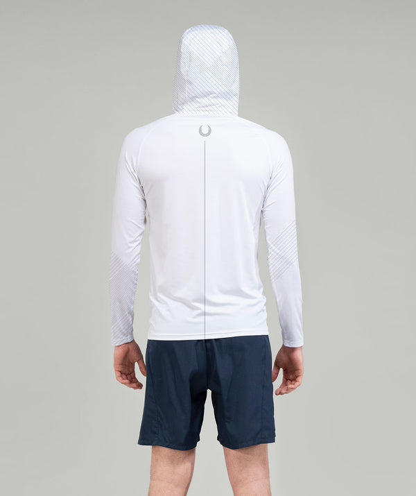Men's Rockland Rowing Summer Hoodie LS - White