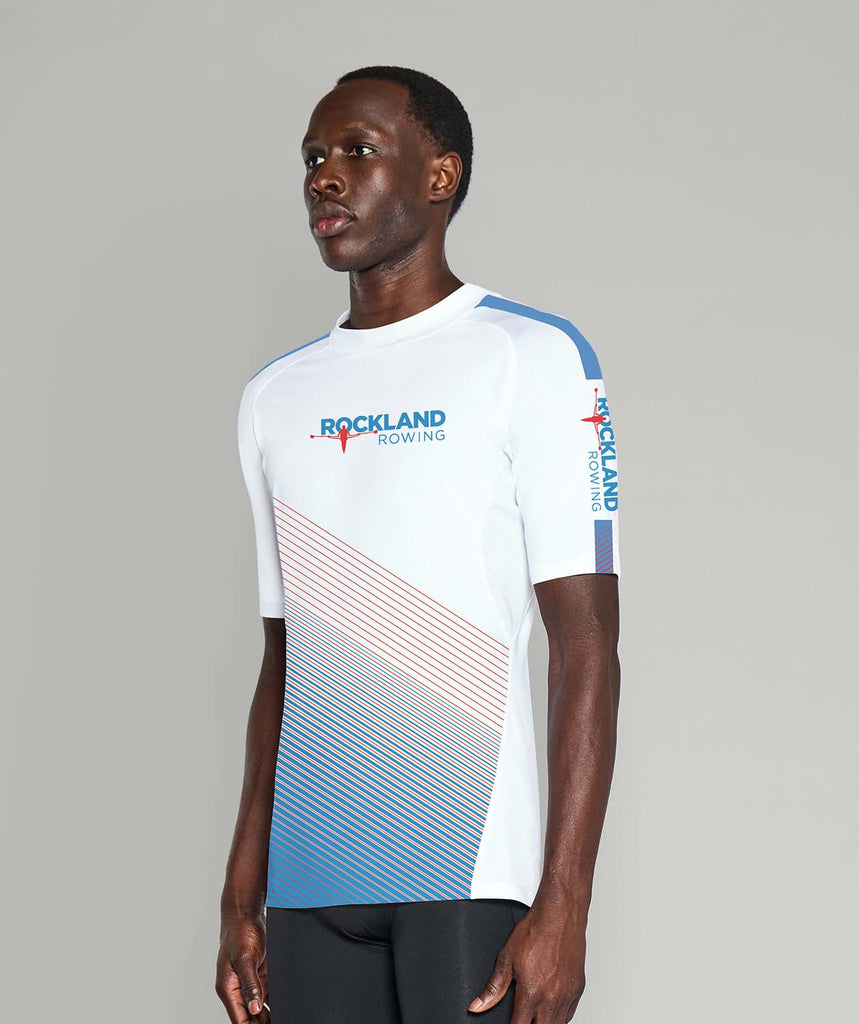 Men's Rockland Rowing Base Layer SS - White/Sky