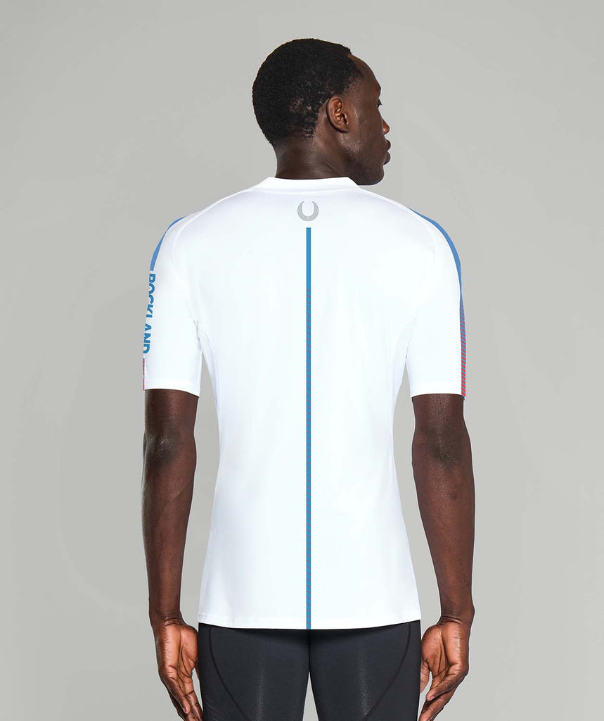 Men's Rockland Rowing Base Layer SS - White/Sky
