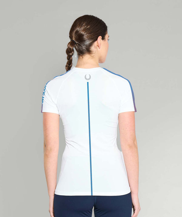 Women's Rockland Rowing Base Layer SS - White/Sky