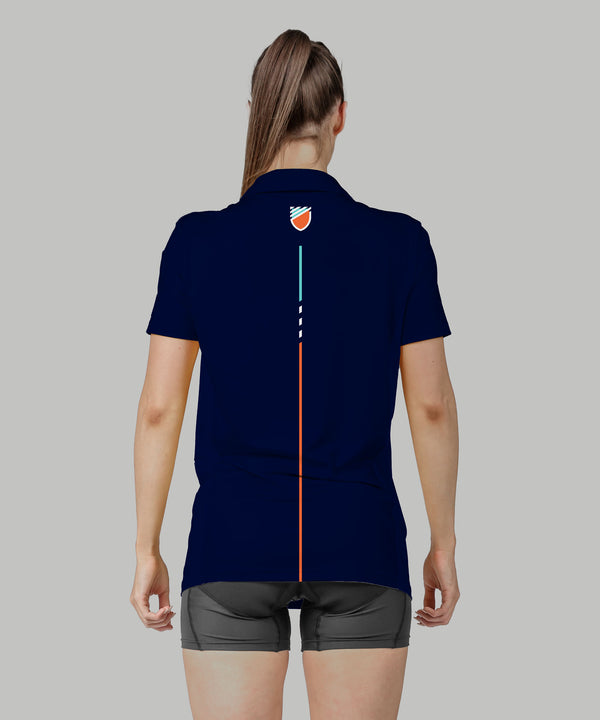 Women's Row New York Polo SS - Navy
