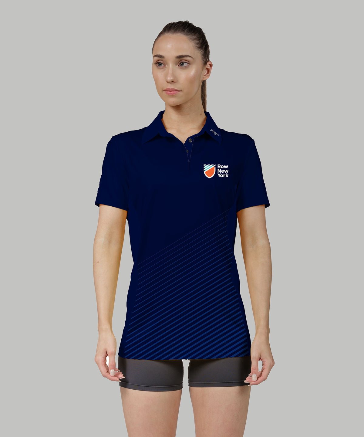 Women's Row New York Polo SS - Navy