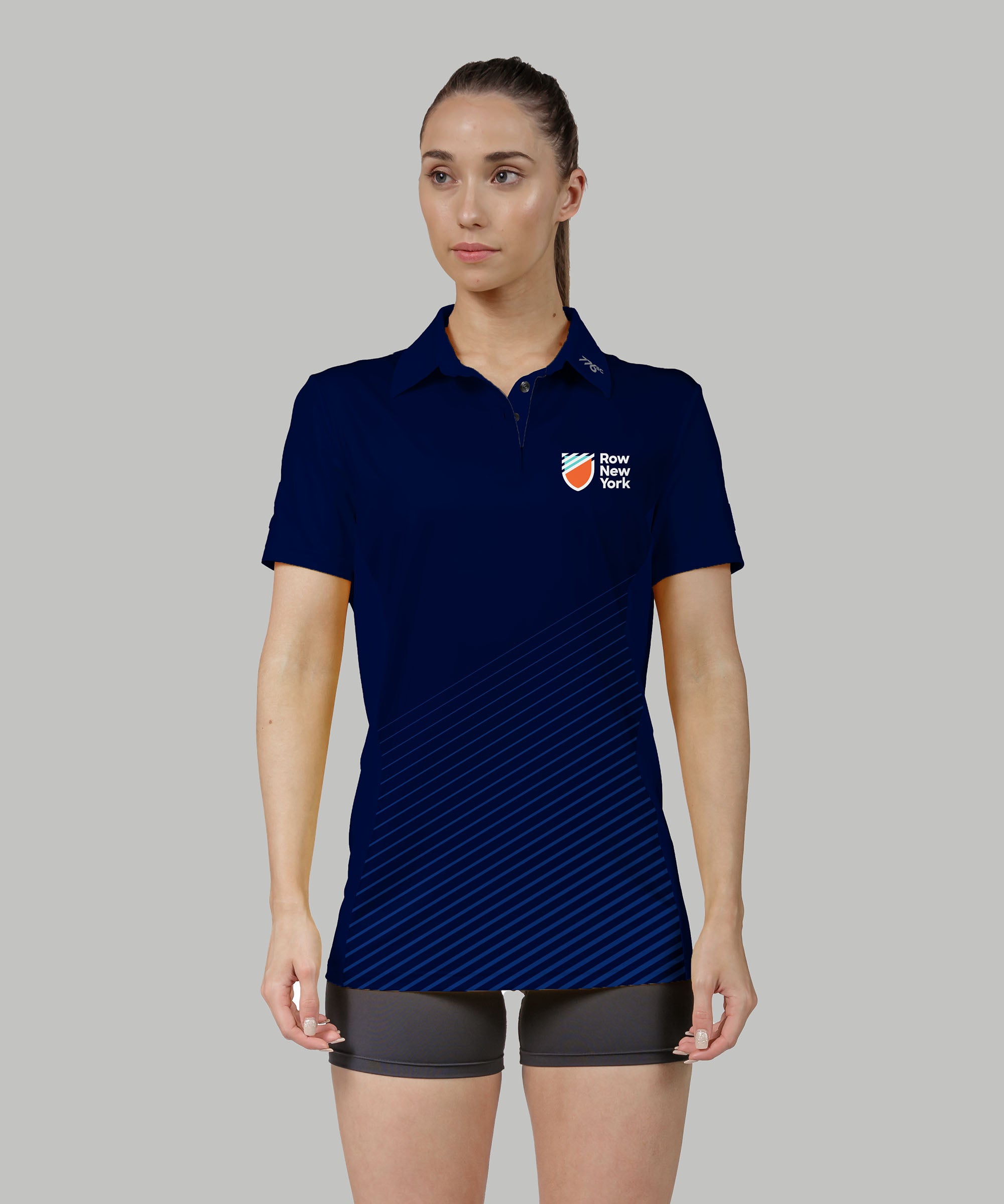 Women's Row New York Polo SS - Navy