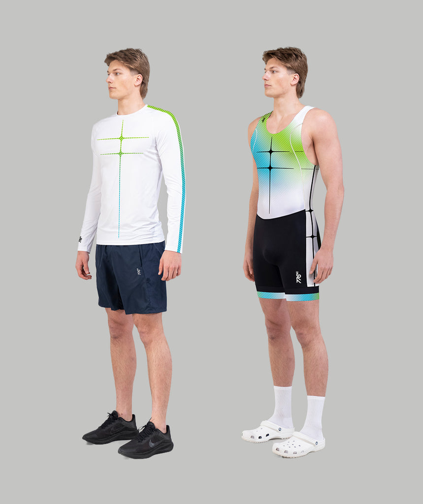 PRO BUNDLE | Men's Motion Pro LS - Vivid Green/Aqua