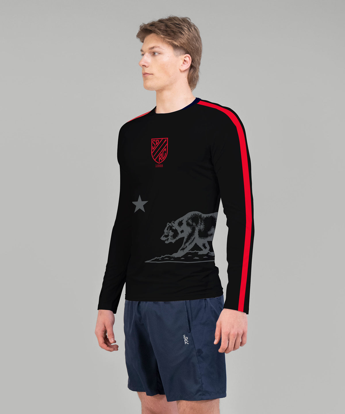 Men's San Diego Rowing Club Base Layer LS - Black