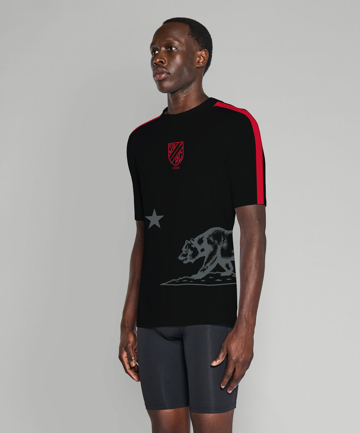 Men's San Diego Rowing Club Base Layer SS - Black