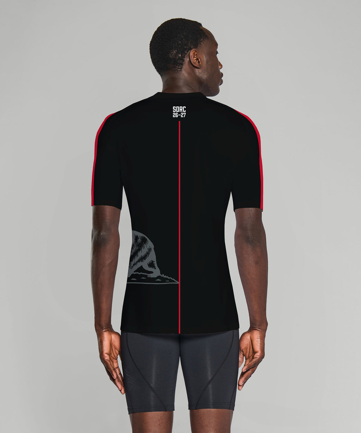 Men's San Diego Rowing Club Base Layer SS - Black