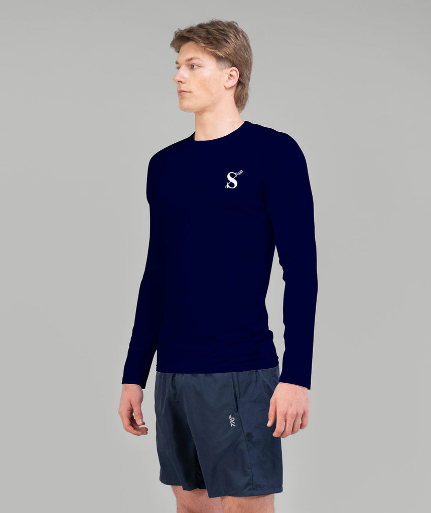 Men's Saratoga Rowing Association Winter Base Layer LS - Navy