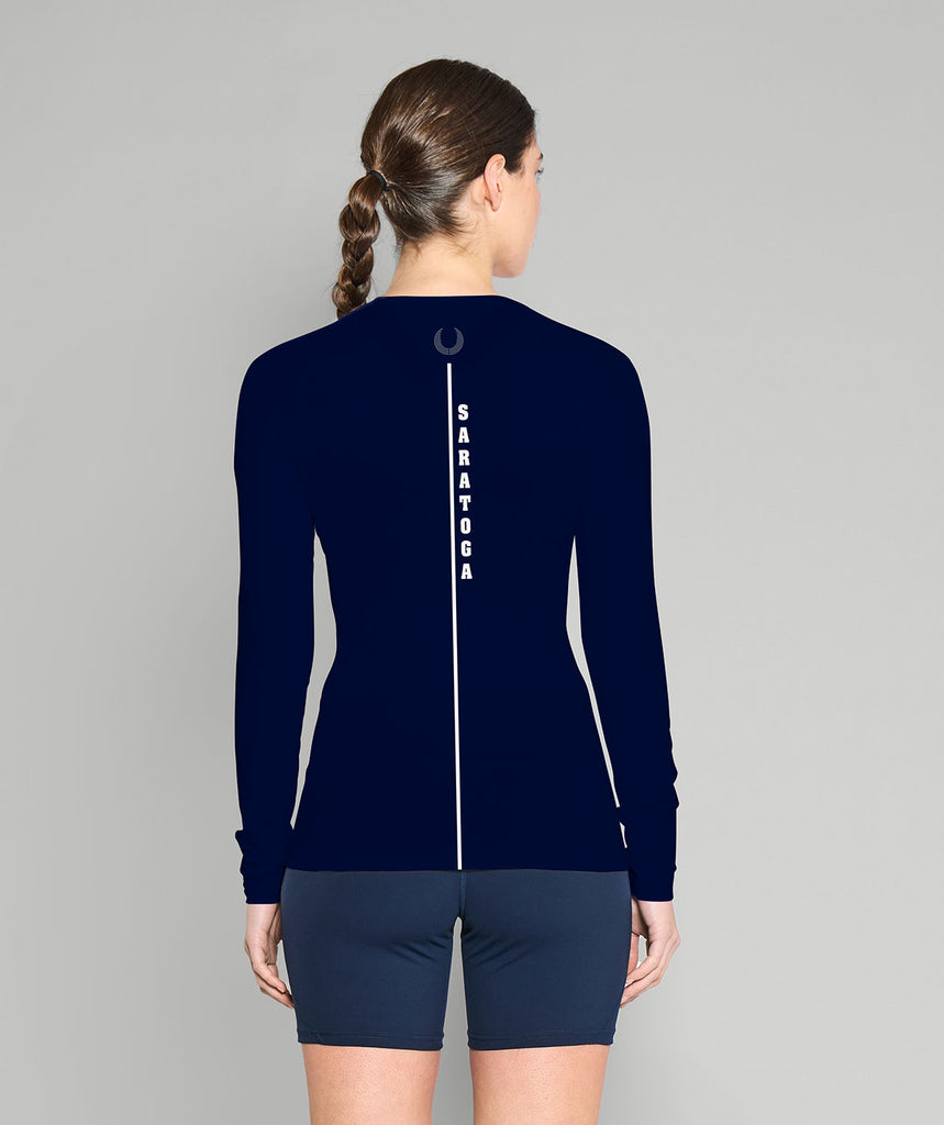 Women's Saratoga Rowing Association Winter Base Layer LS - Navy