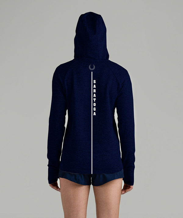 Women's Saratoga Rowing Association Tech 1/4 Zip Hoodie - Navy