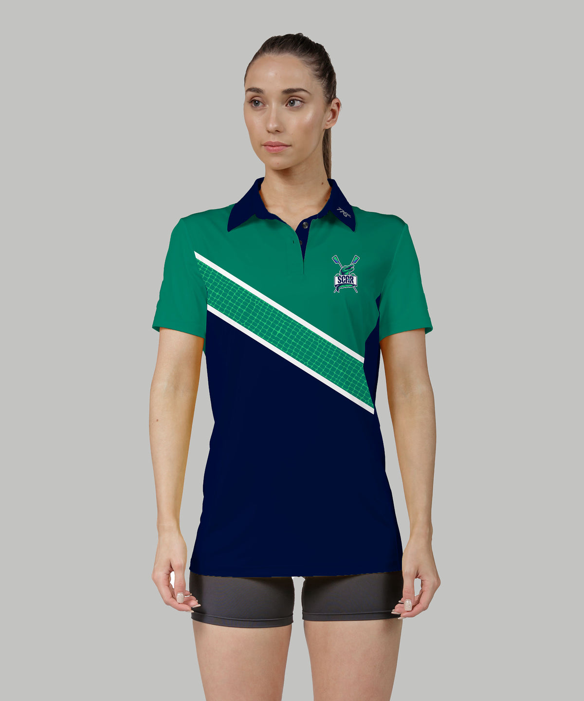 Women's Scar Polo SS - Navy