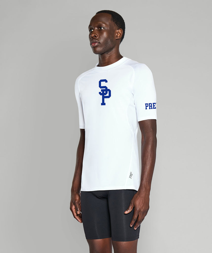 Men's Seattle Prep School Base Layer SS - White