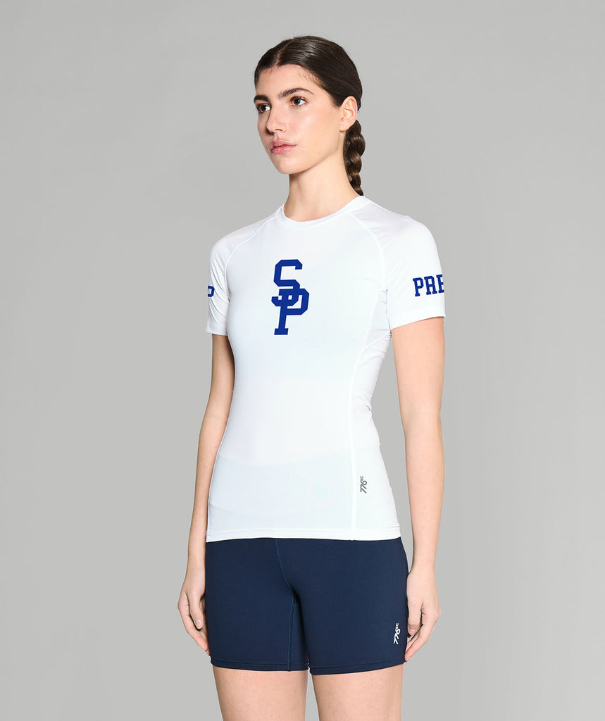 Women's Seattle Prep School Base Layer SS - White