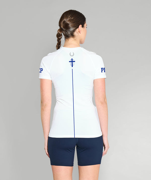 Women's Seattle Prep School Base Layer SS - White