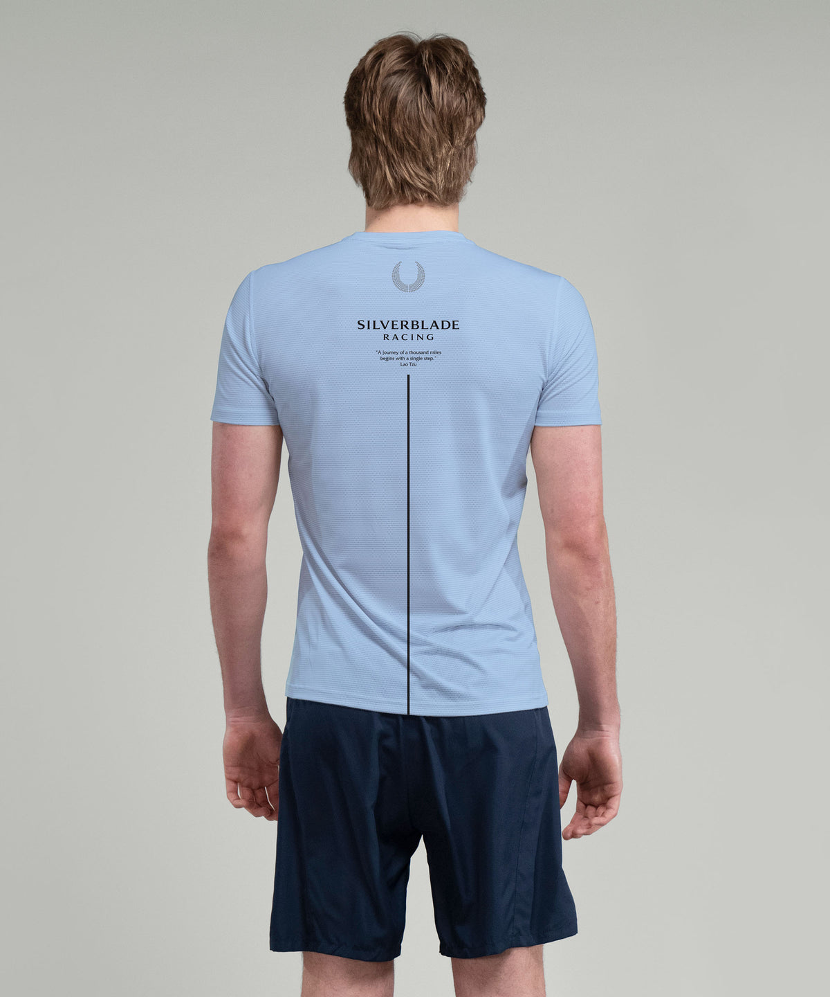 Men's Silverblade Racing Performance T-Shirt SS - Light Blue