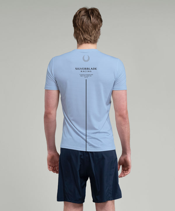 Men's Silverblade Racing Performance T-Shirt SS - Light Blue