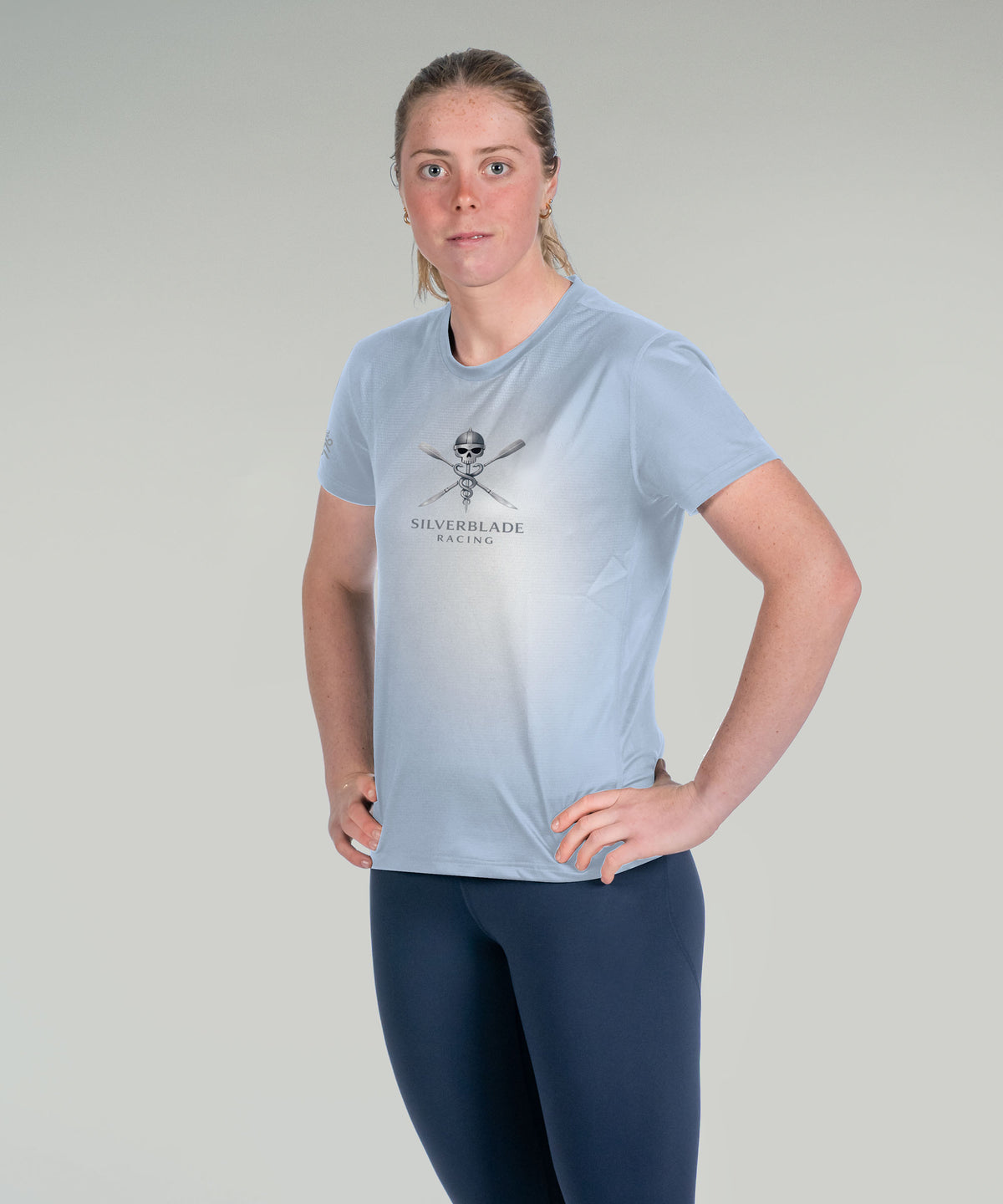 Women's Silverblade Racing Performance T-Shirt SS - Light Blue