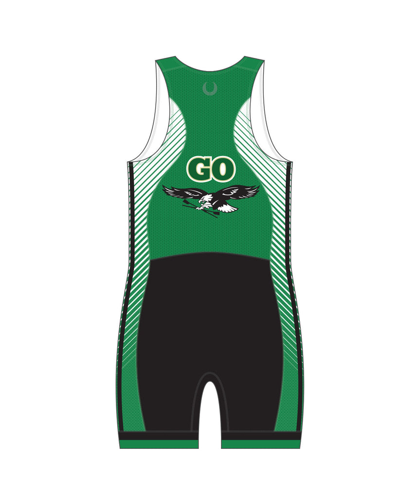 Men's South Jersey Rowing Club Pro Unisuit - Black/Green
