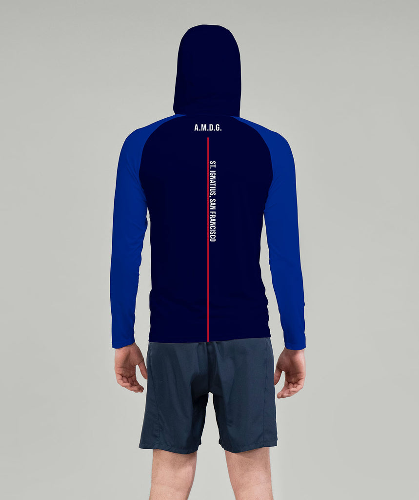 Men's St. Ignatius College Sun Hoodie LS - Navy