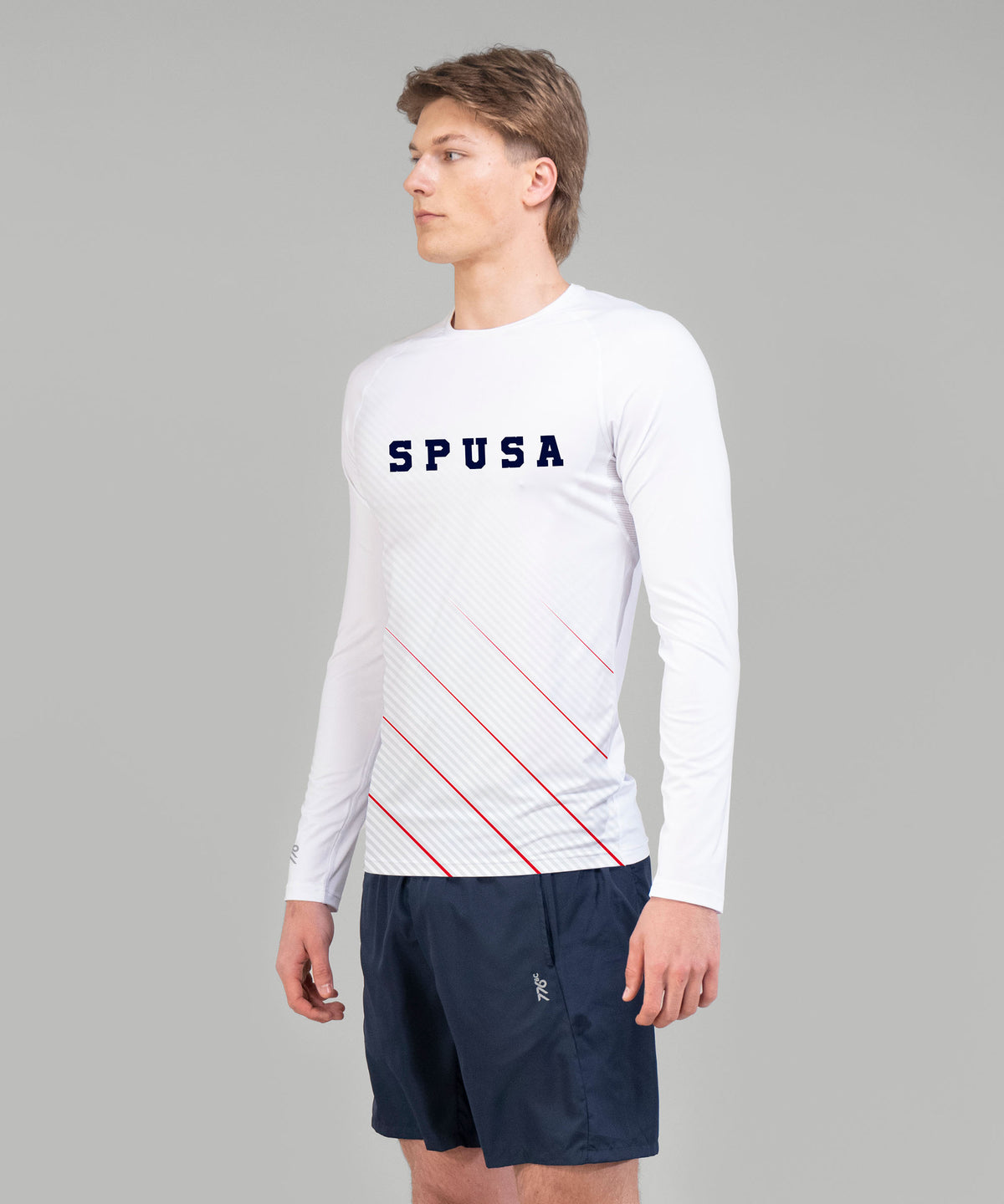 Men's Study and Play Base Layer LS - White