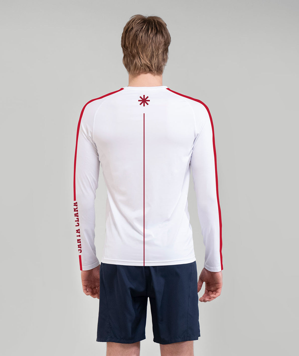 Men's Santa Clara Base Layer LS - White/Red