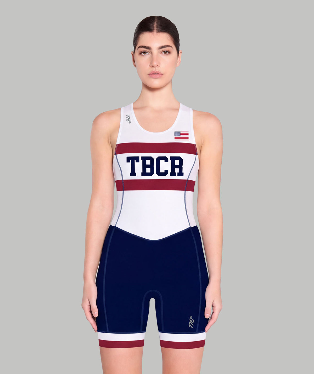 Women's TBC Racing Pro Unisuit - White/Navy