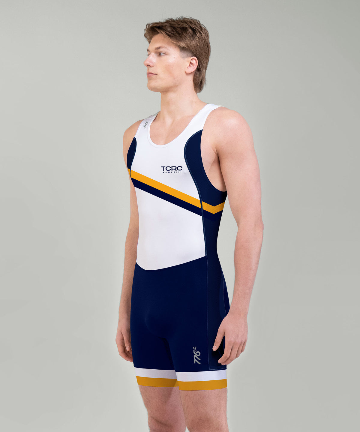 Men's Treasure Coast Rowing Club Pro Unisuit - Navy/White