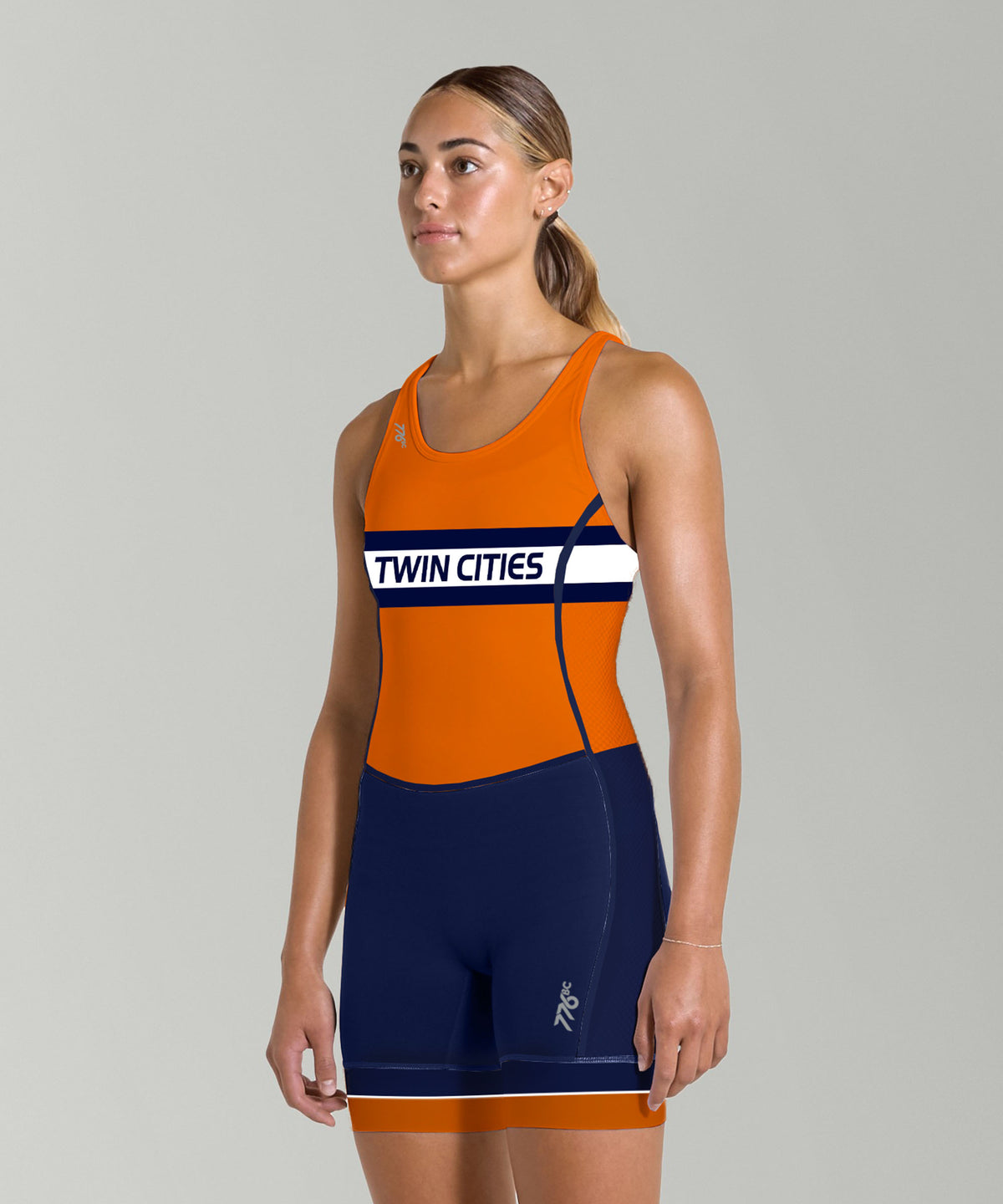 Women's Twin Cities Aero Unisuit - Orange/Navy